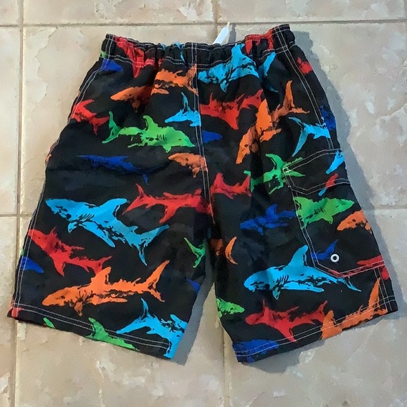 💥 OP size 10/12 swim shorts shark print - Picture 7 of 12